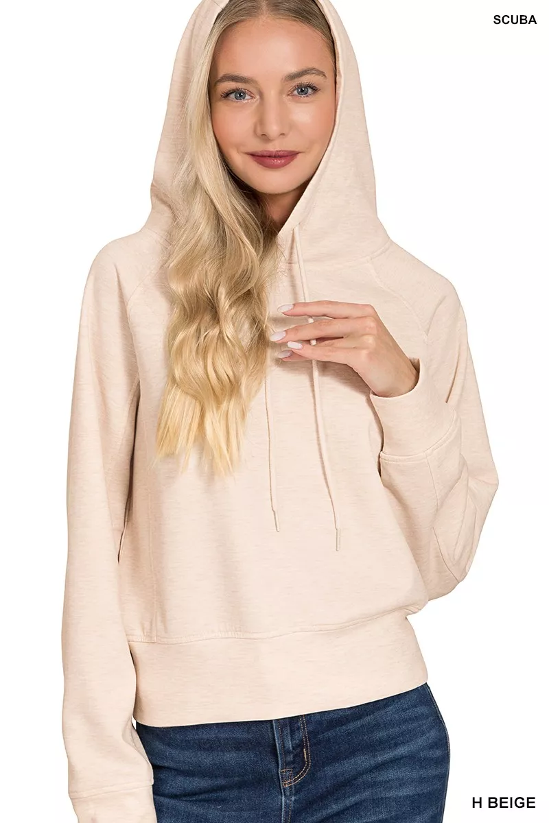 Zenana Drawstring Scuba Hoodie - Image 2