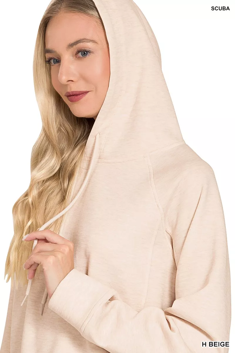 Zenana Drawstring Scuba Hoodie - Image 3