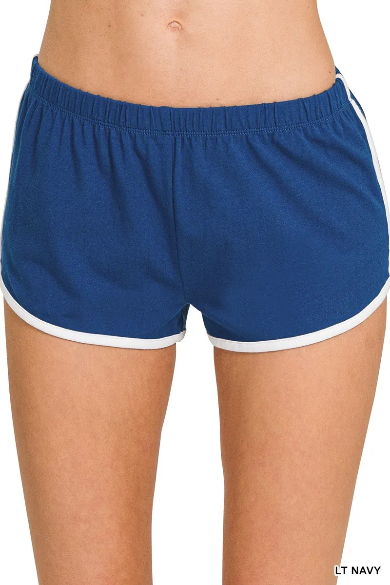 Zenana Elastic Waistband Dolphin Shorts - Image 2