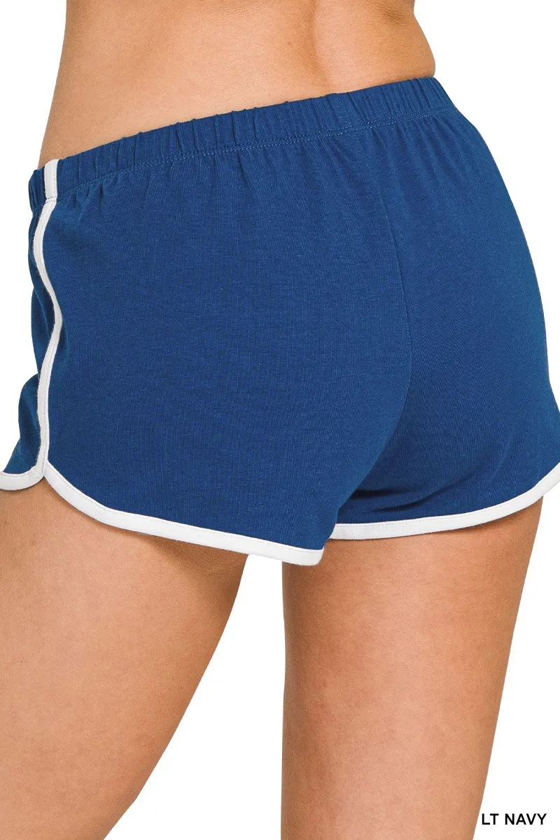 Zenana Elastic Waistband Dolphin Shorts - Image 3