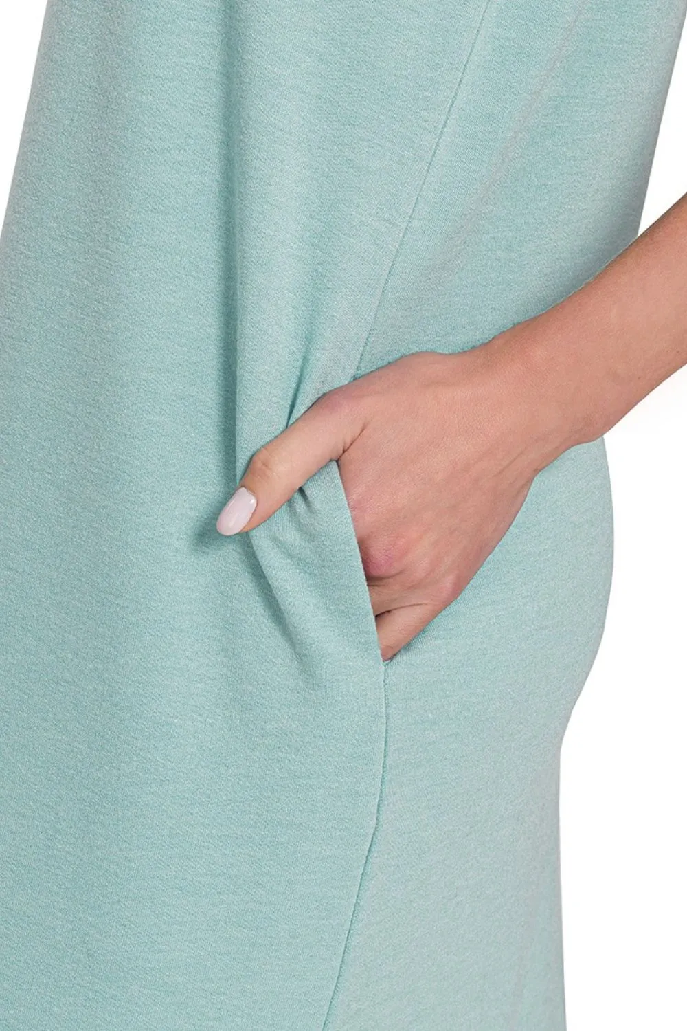 Zenana French Terry Sleeveless Round Neck Midi Dress - Image 3