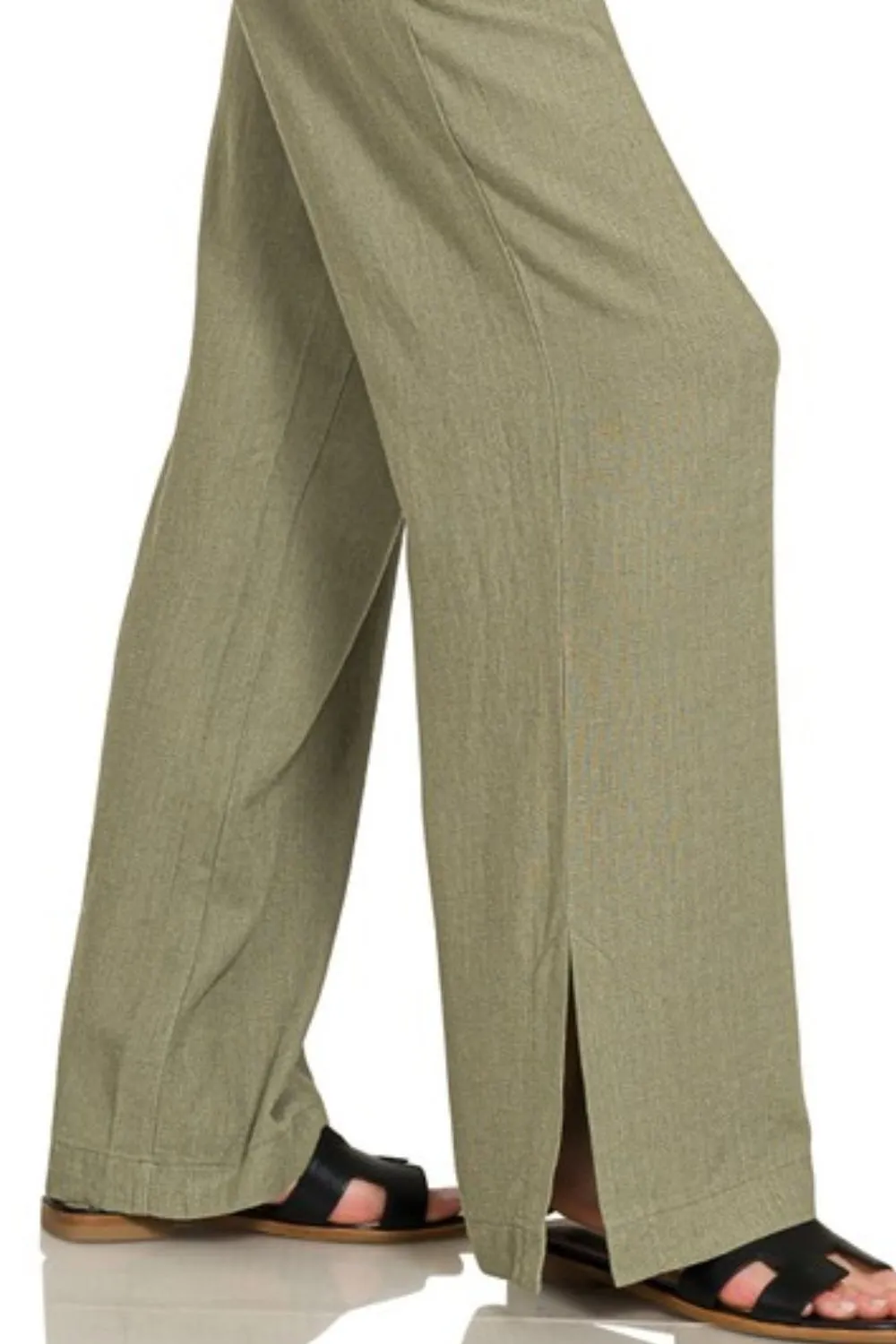 Zenana Linen Drawstring Pants - Image 3