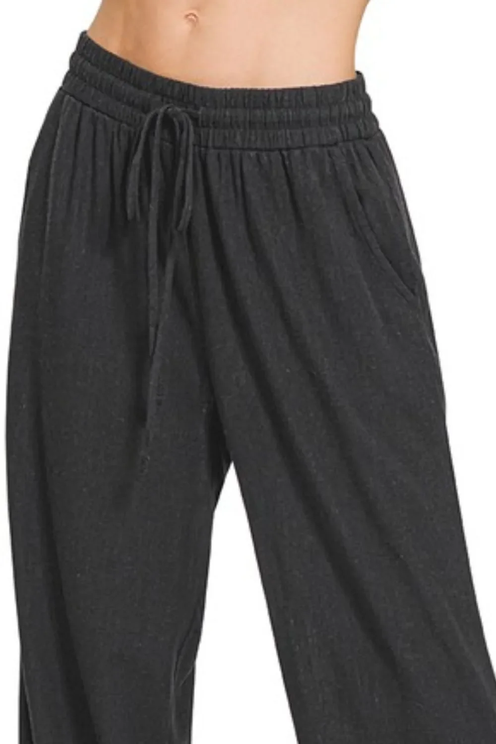 Zenana Linen Drawstring Pants - Image 2