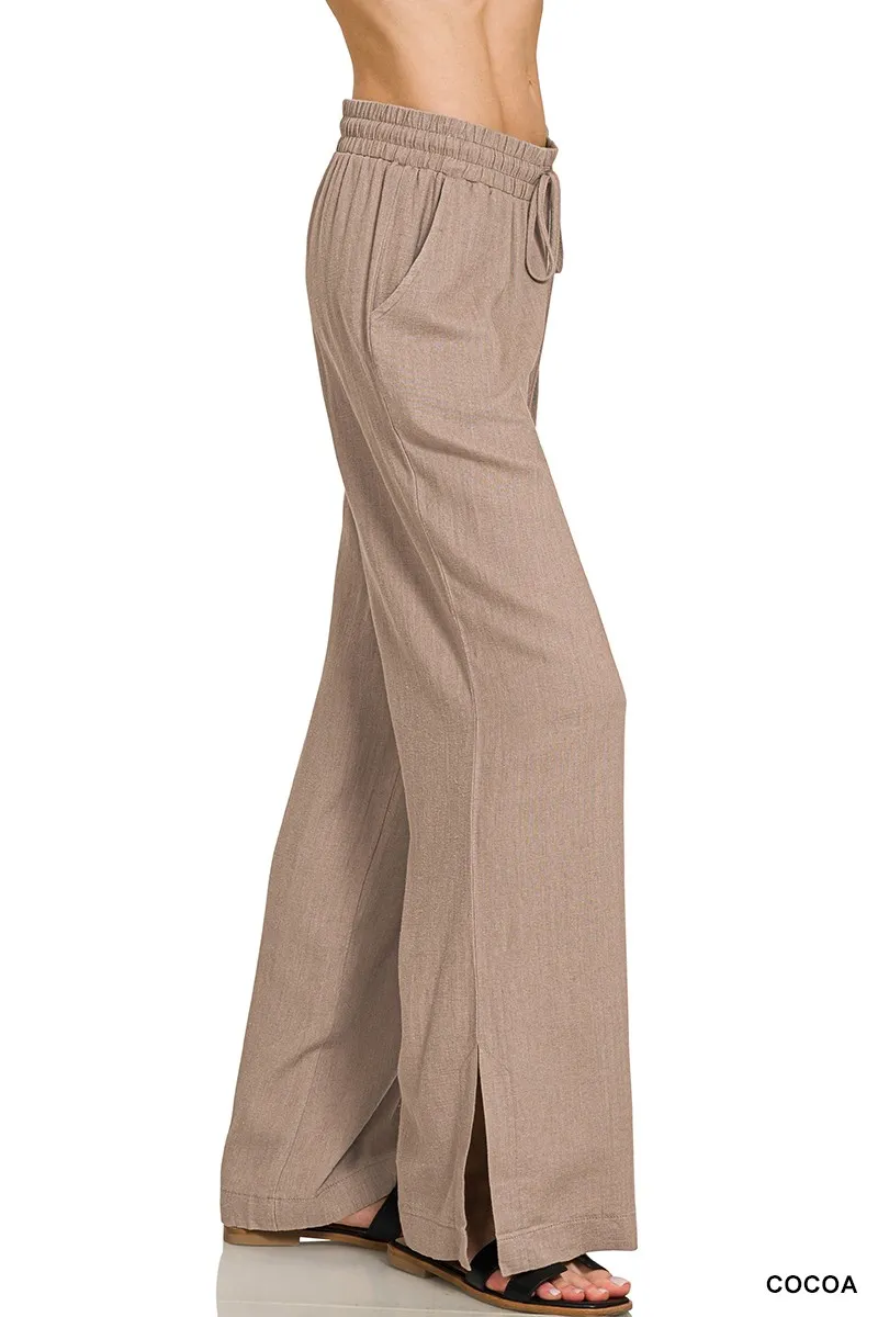 Zenana Linen Drawstring Pants - Image 2