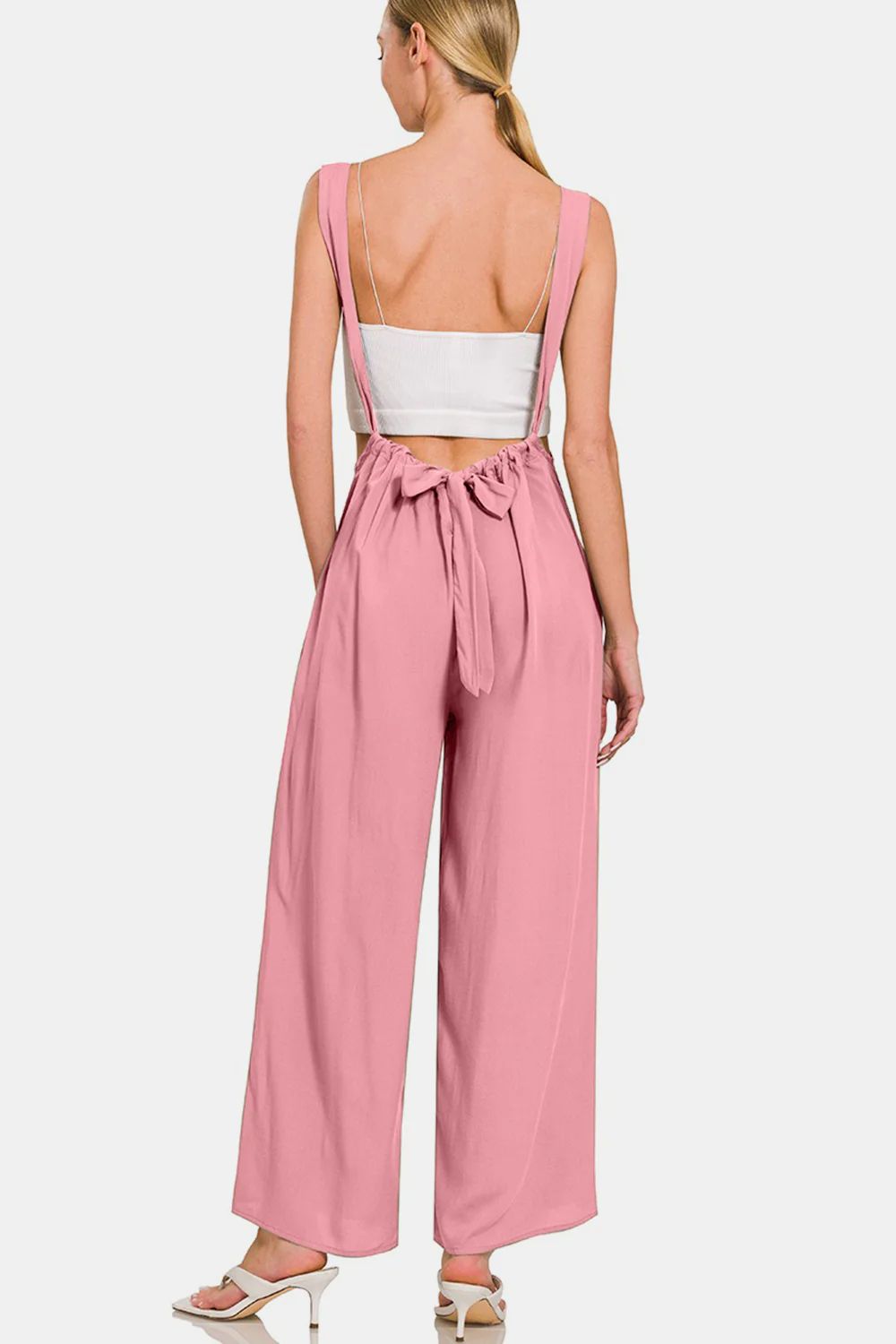 Zenana Pocketed Wide Strap Wide Leg Overalls - Image 2
