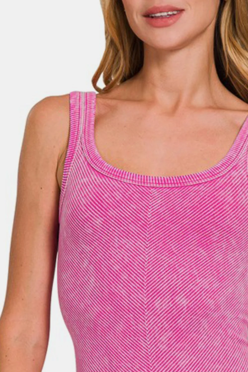 Zenana Ribbed Scoop Neck Tank - Image 2