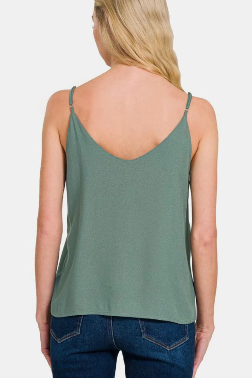 Zenana Two Layered Spaghetti Strap Cami - Image 2