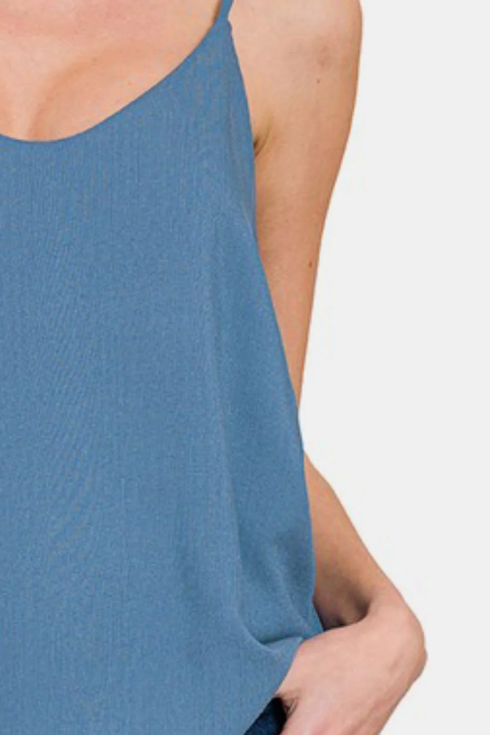 Zenana Two Layered Spaghetti Strap Cami - Image 3