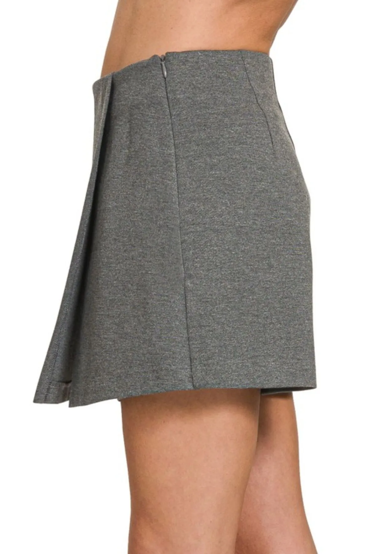 Zenana Wrap Front Skort - Image 3