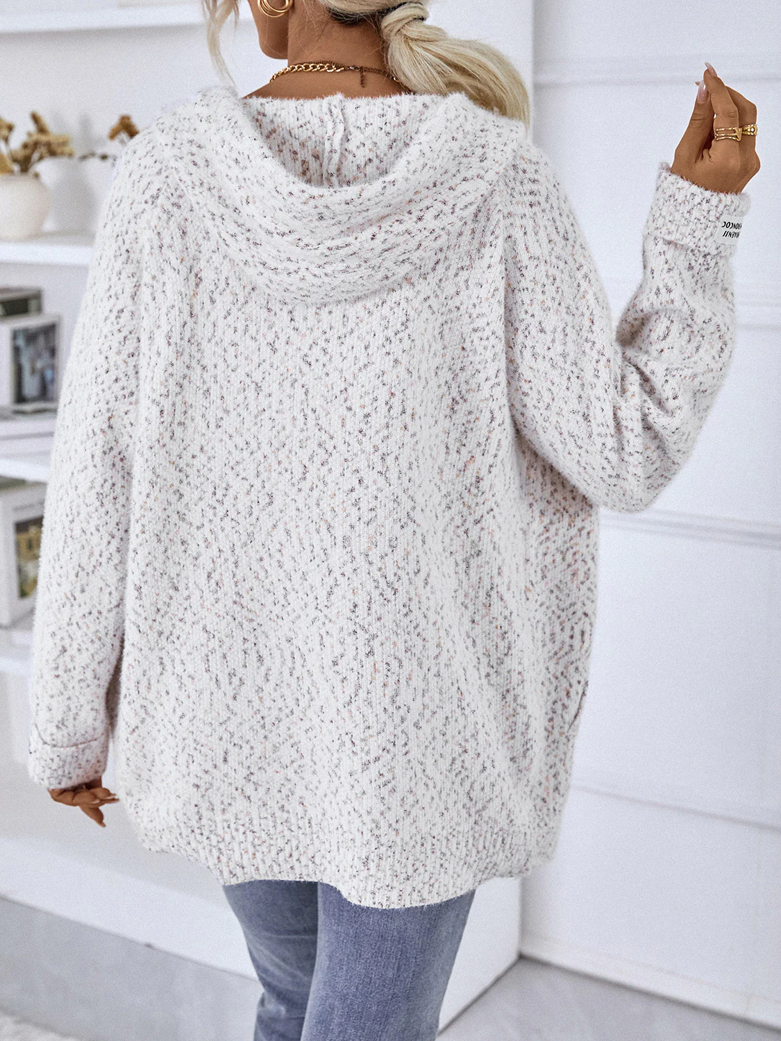 Zip-Up Hooded Sweater - Image 11