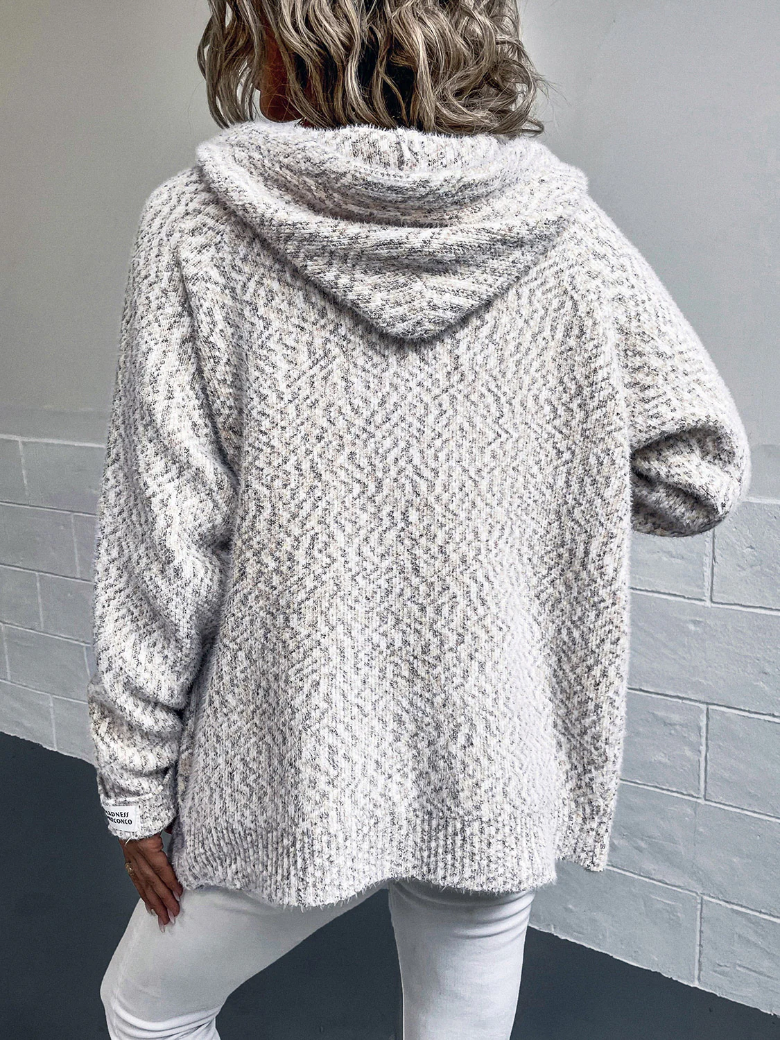 Zip-Up Hooded Sweater - Image 7
