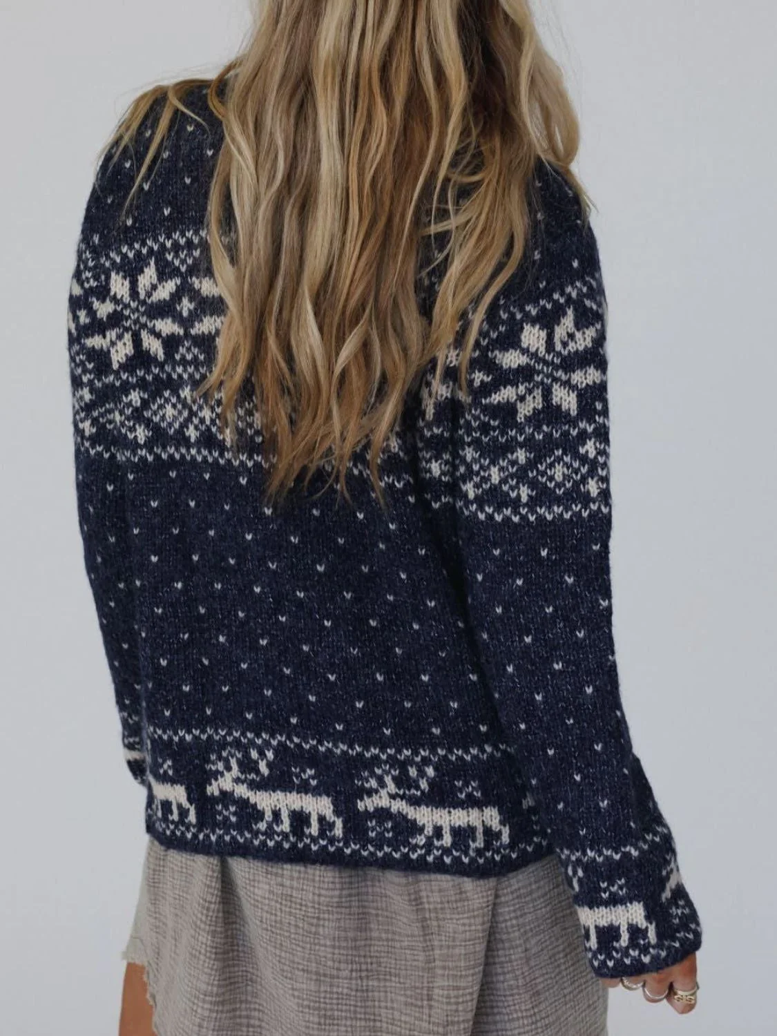 Zip Up Long Sleeve Cardigan - Image 3