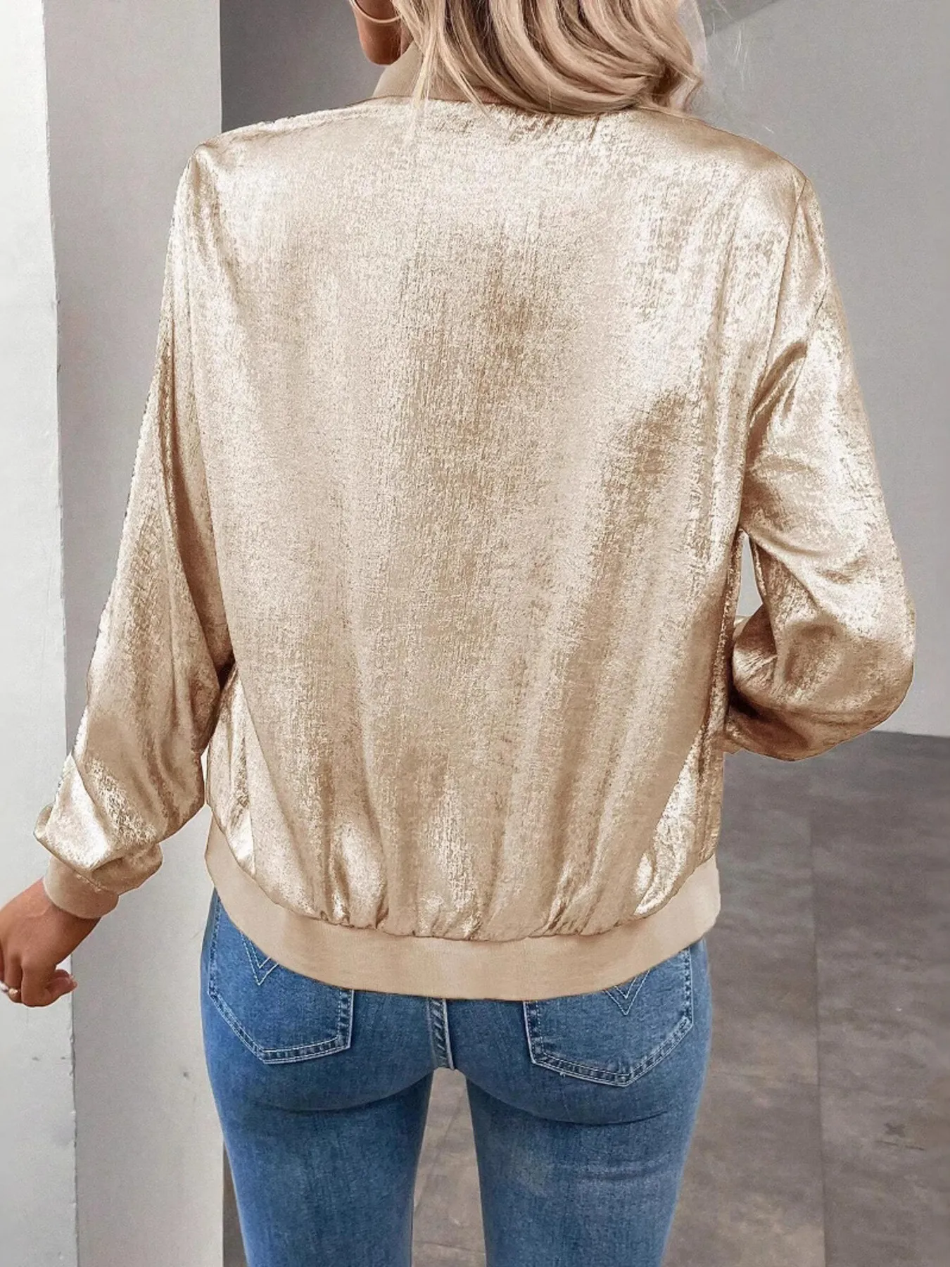 Zip Up Long Sleeve Jacket - Image 5