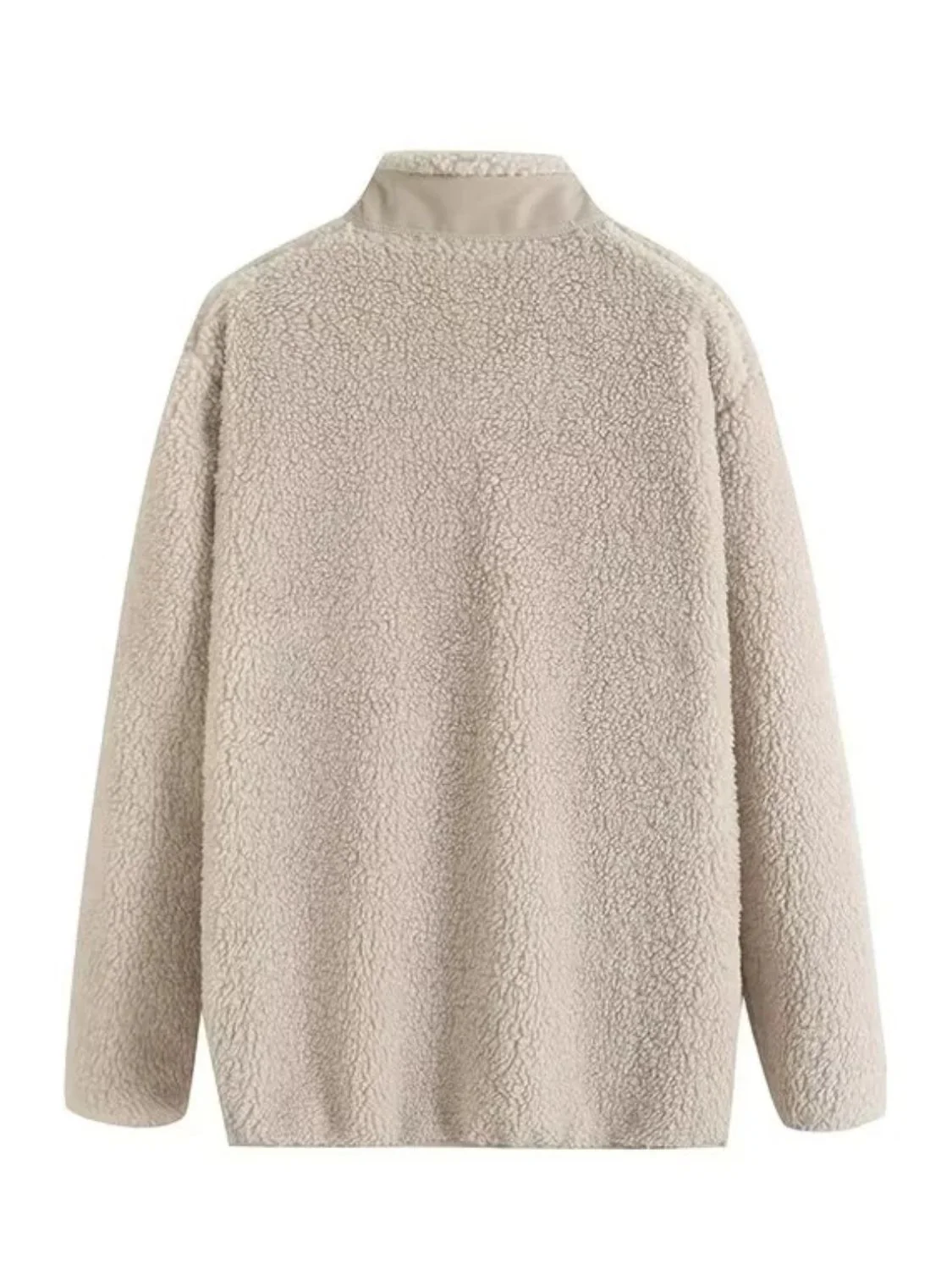 Zip Up Long Sleeve Plush Jacket - Image 18