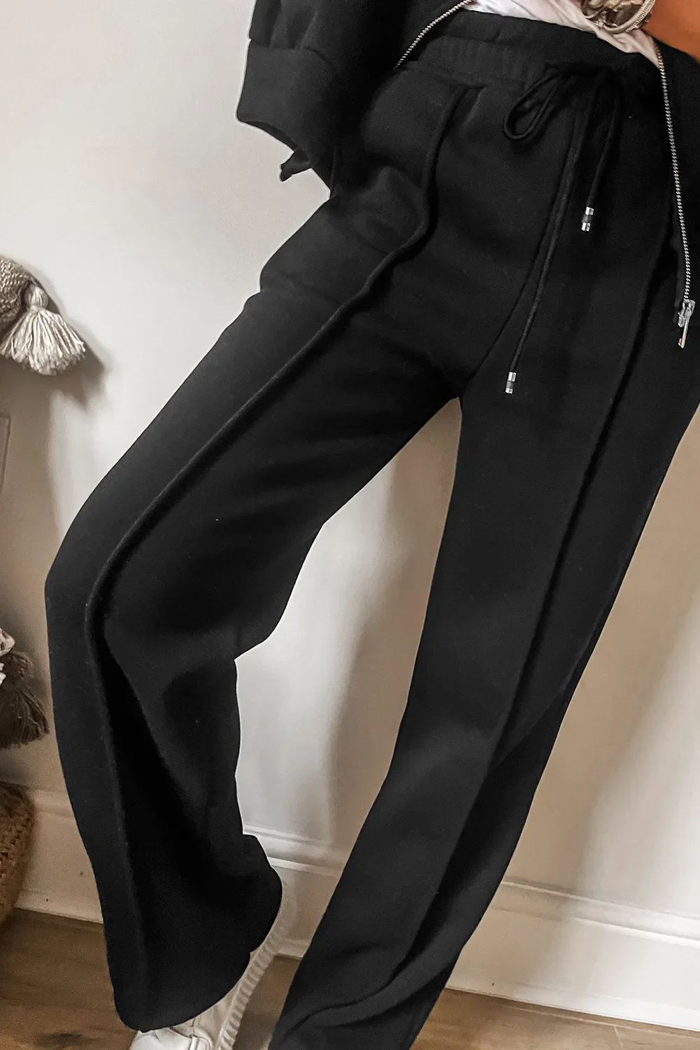 Zip Up Long Sleeve Top and Pants Set - Image 8