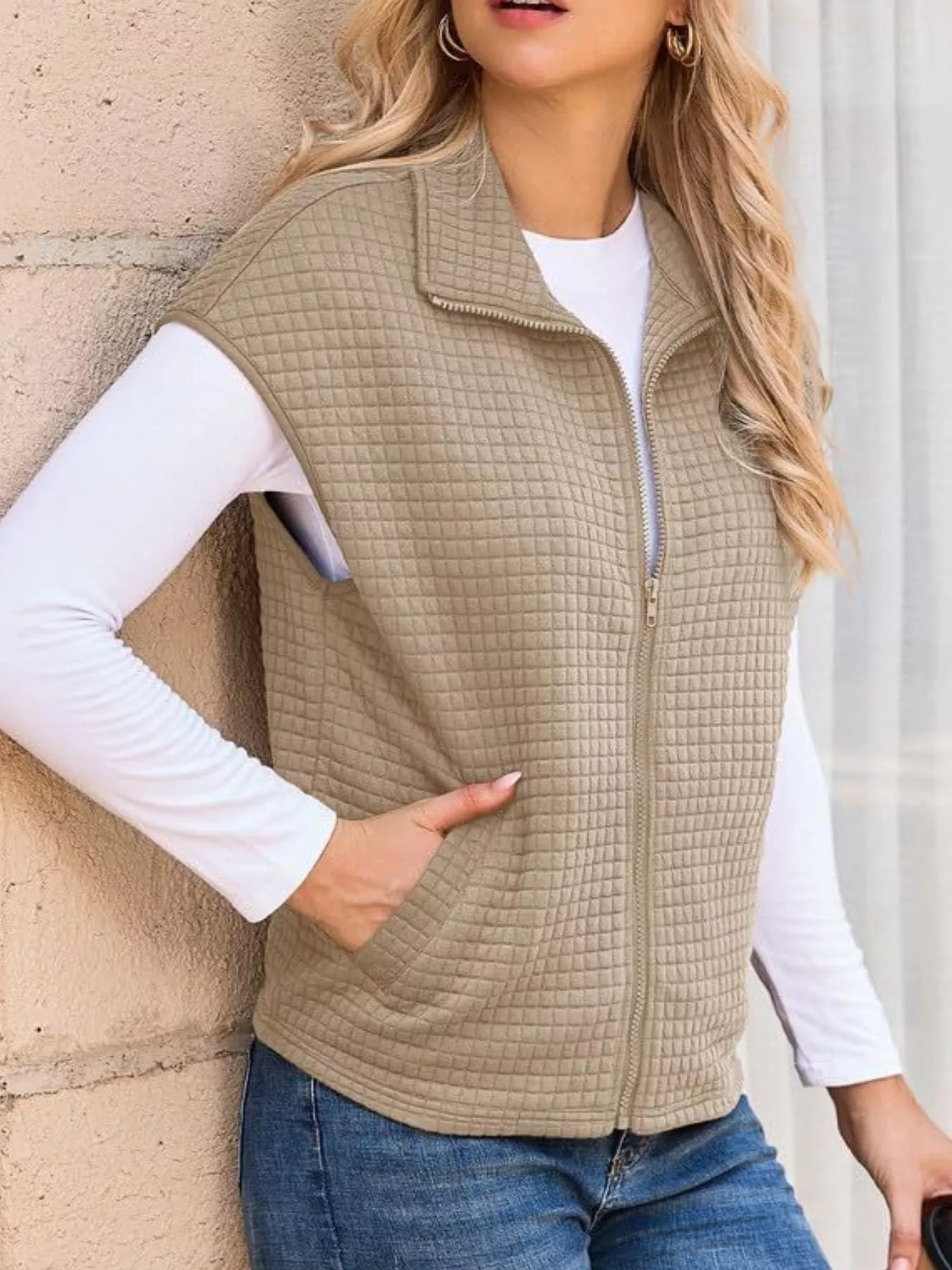 Zip-Up Vest Coat - Image 2