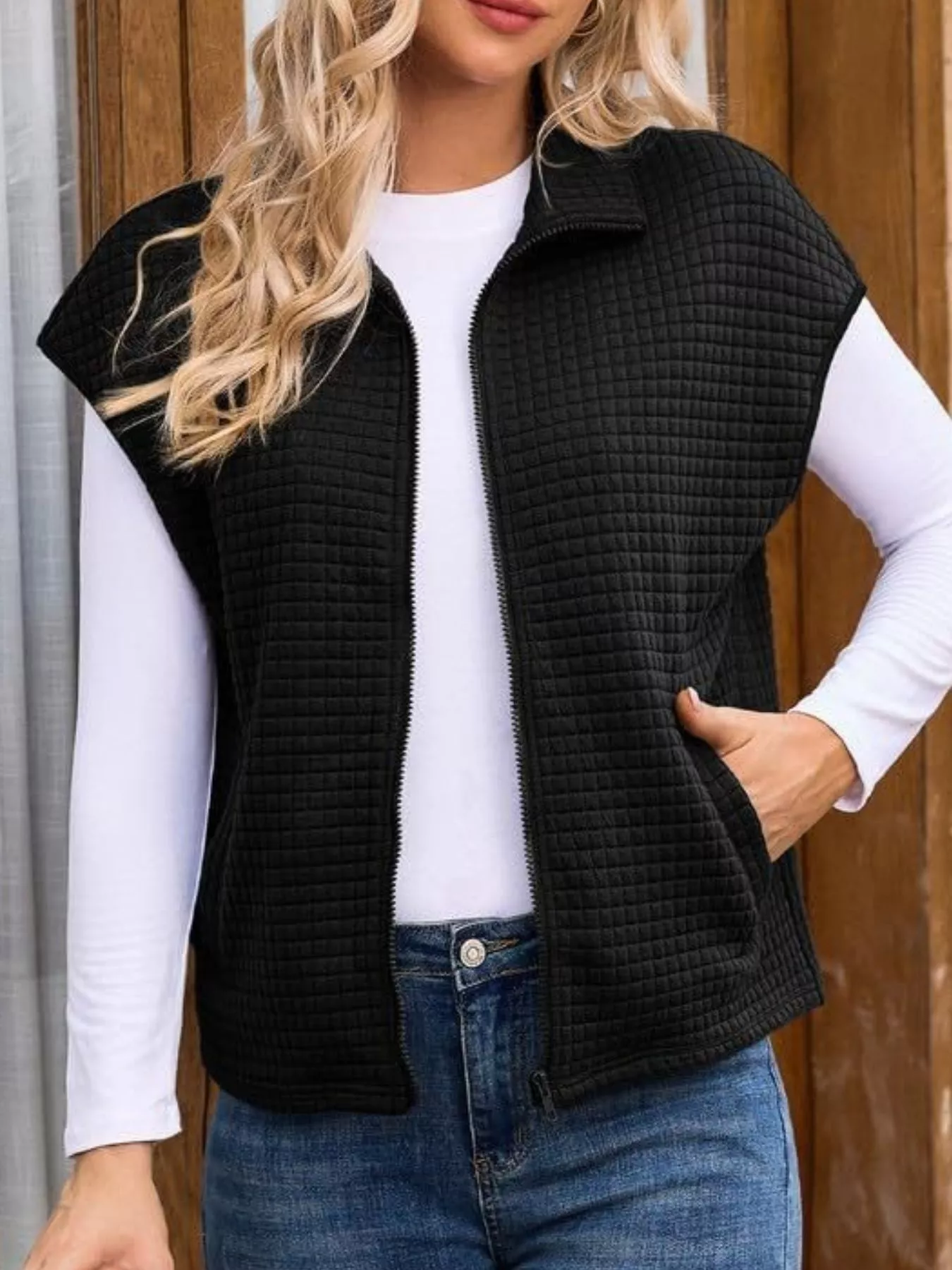Zip-Up Vest Coat - Image 4