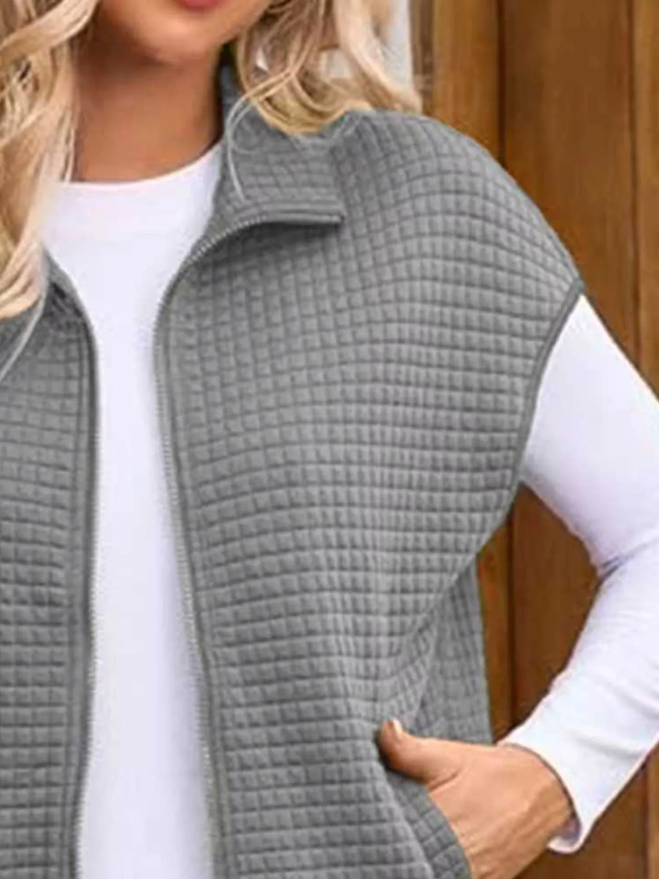 Zip-Up Vest Coat - Image 9