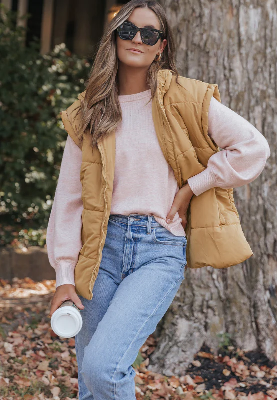 Zip Up Vest Coat with Pockets - Image 4