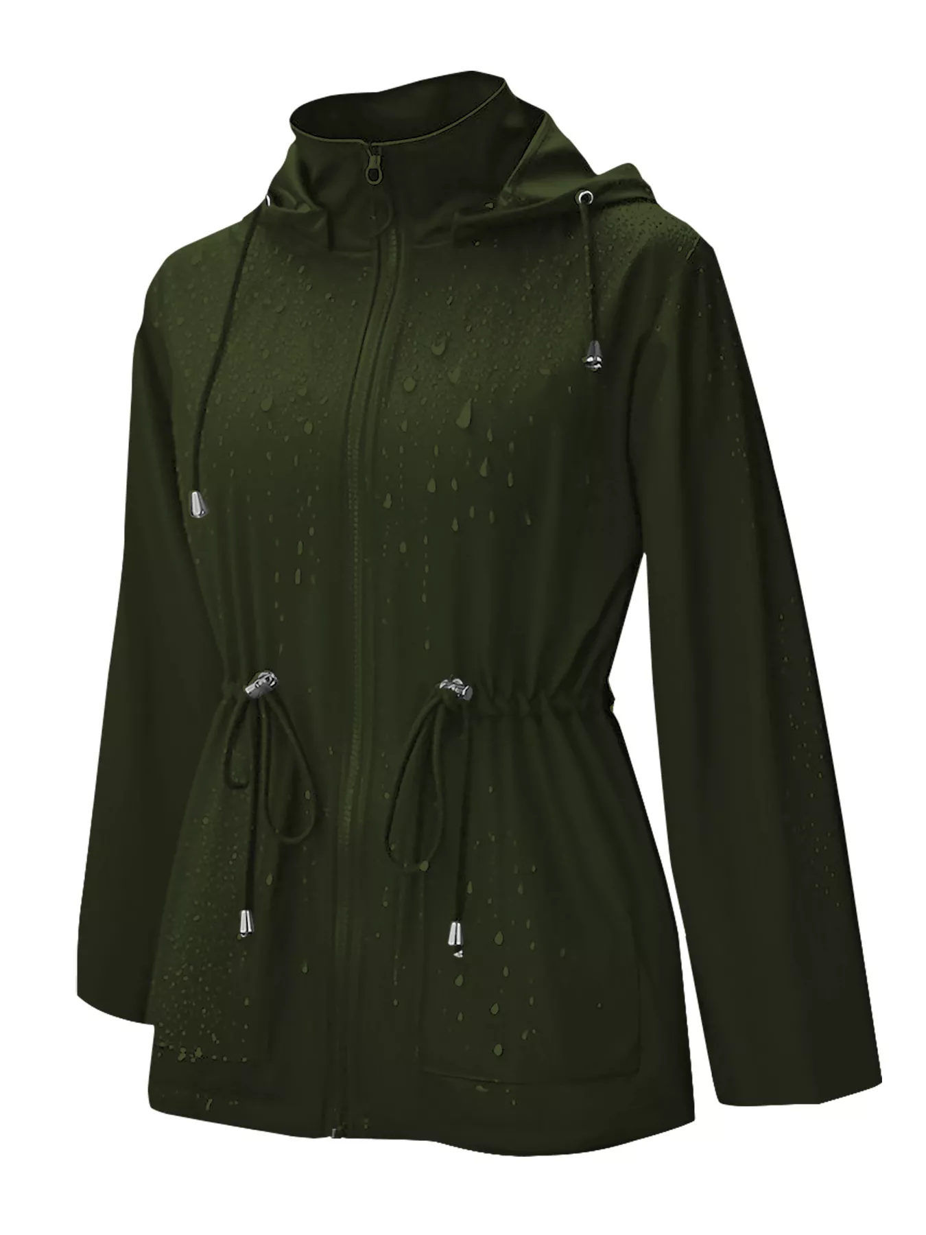 Zip Up Waterproof Hooded Outerwear - Image 13
