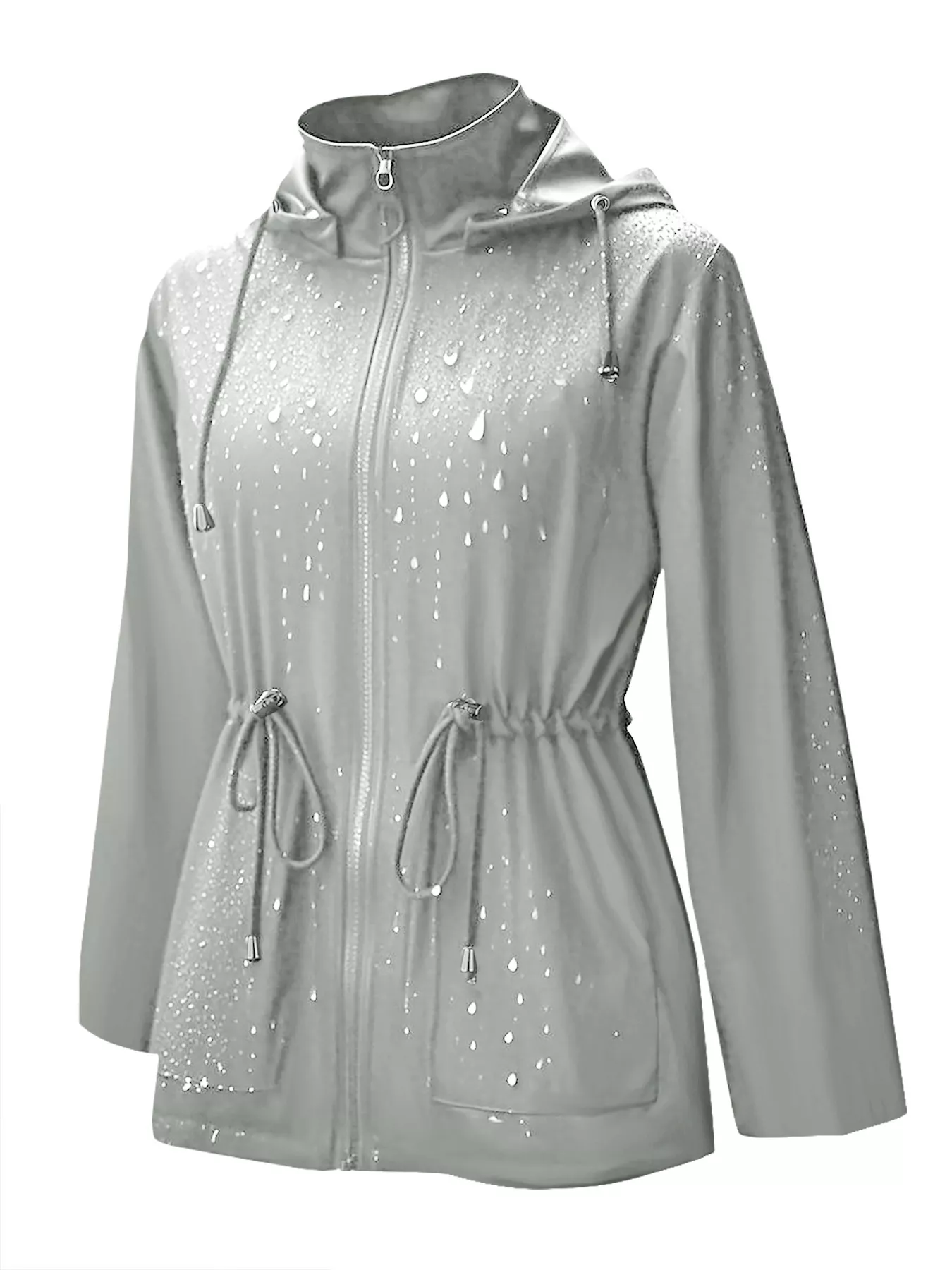 Zip Up Waterproof Hooded Outerwear - Image 24