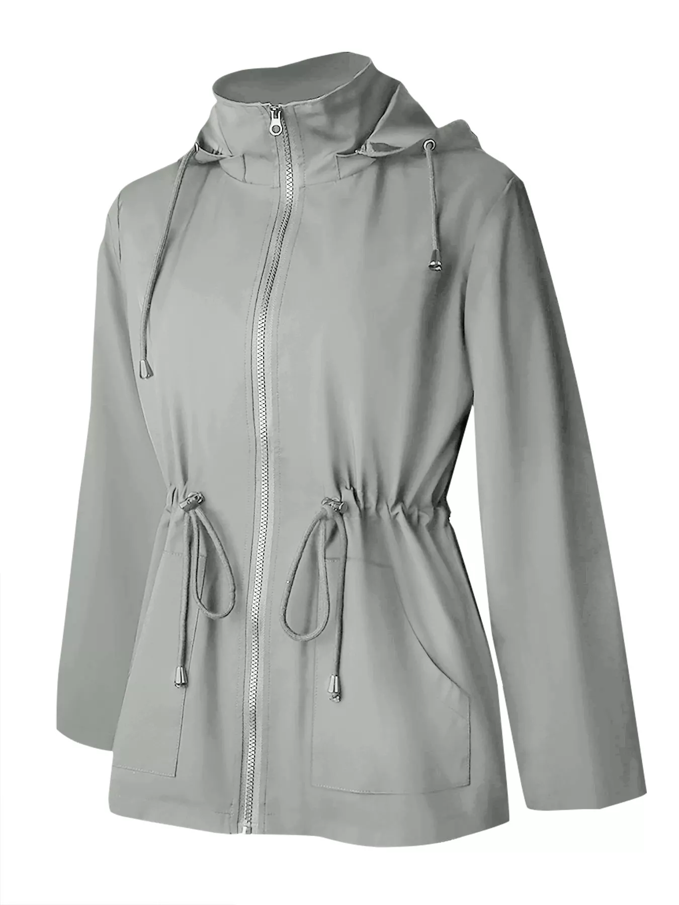 Zip Up Waterproof Hooded Outerwear - Image 26